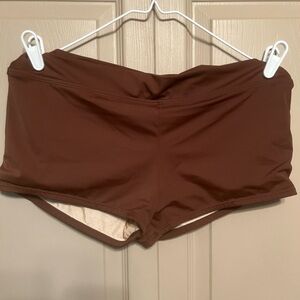 Tropical Escape Brown Swim Shorts